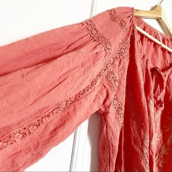 Free People boho Maria Maria Puff sleeve boho top - Picture 5 of 9